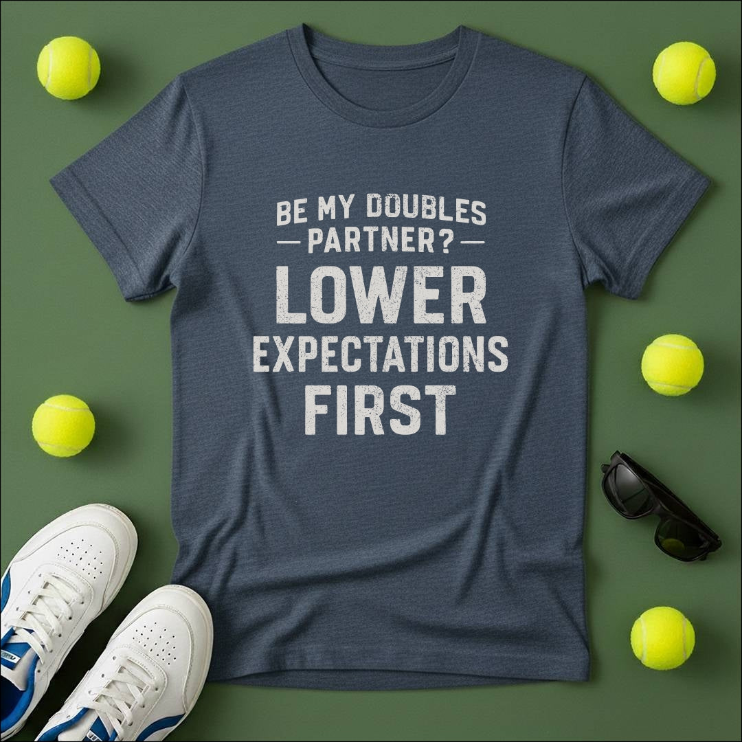 Heather navy tshirt -